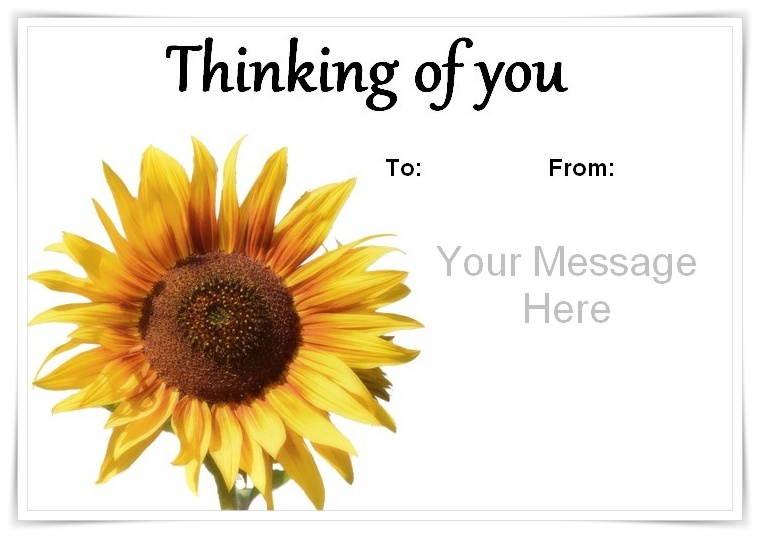 Thinking Of You notecard