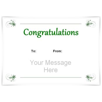 Congratulations notecard