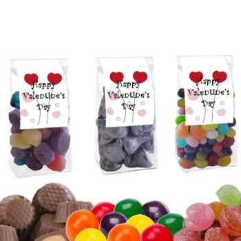 Valentine's Day Gift Bag Favors - Flower Hearts