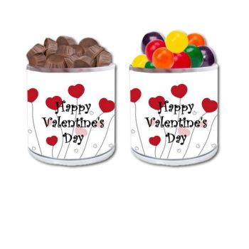Transparent Holographic Valentine's Day Gift Jar - Flower Hearts