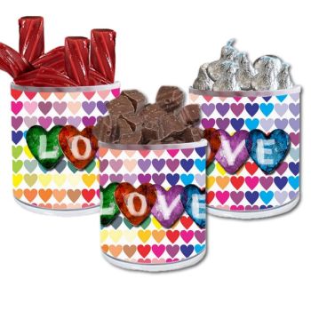 Transparent Holographic Valentine's Day Gift Jar - Hearts of Love