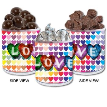 Transparent Holographic Valentine's Day Gift Jar - Hearts of Love