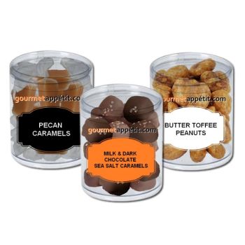 Chocolates, Caramels & Nuts Gift Set Trio
