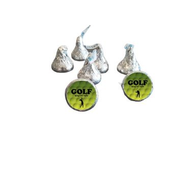 Golf Hershey Kisses Bulk Bag Favors - Golfers Way of Life Greenish
