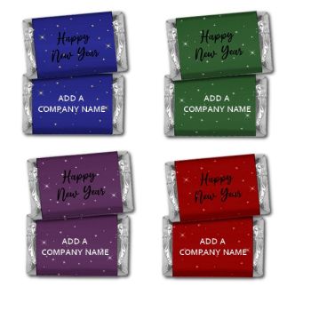 Personalized New Year's Hershey Miniatures Bulk Bag Favors - Stars