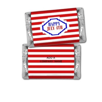 Personalized Patriotic Day Hershey Miniatures Bulk Bag Favors - July 4th