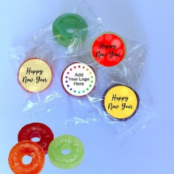 Personalized New Year's Life Savers Bulk Bag Favors - Bokeh