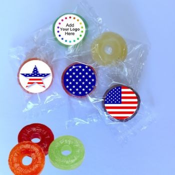 Personalized Patriotic Day Life Savers Bulk Bag Favors