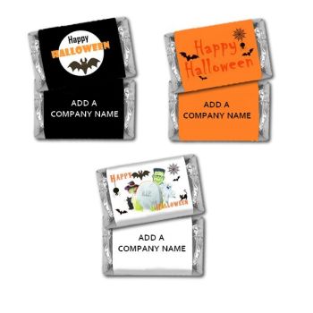 Personalized Halloween Hershey Miniatures Bulk Bag Favors - Mixed Colors