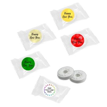 Personalized New Year's Life Savers Mints Bulk Bag Favors - Bokeh