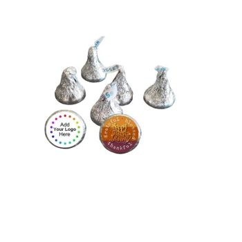 Personalized Thanksgiving Hershey Kisses Bulk Bag Favors - Blessed