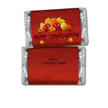 Personalized Thanksgiving Hershey Miniatures Bulk Bag Favors - Fruit