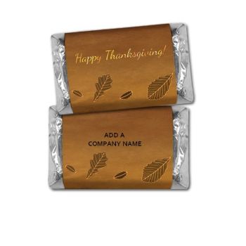 Personalized Thanksgiving Hershey Miniatures Bulk Bag Favors - Leaves