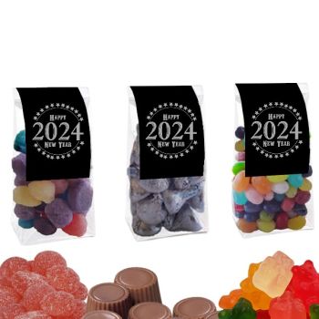 New Year's Gift Bag Favors - Black