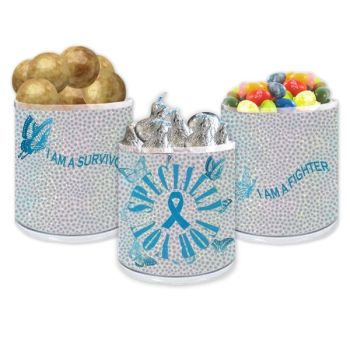Holographic Personalized Cancer Gift Jar - Prostate Cancer