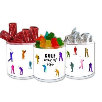 Transparent Holographic Golf Collection Gift Jar - Colorful Way of Life