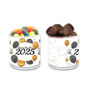 Transparent Holographic New Year's Day Gift Jar - Balloons