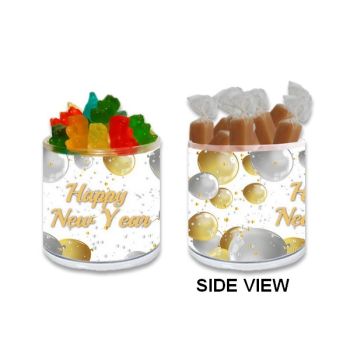 Transparent Holographic New Year's Day Gift Jar - Confetti & Balloons