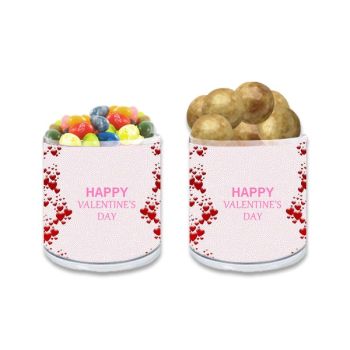 Transparent Holographic Valentine's Day Bulk Gift Jars - Flowing Hearts