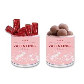 Transparent Holographic Valentine's Day Bulk Gift Jars - Polka Dot Hearts