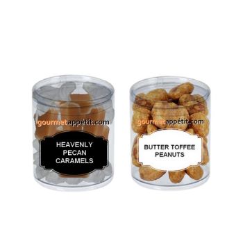 Gift Jar Duo - Pecan Caramels & Butter Toffee Nuts