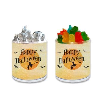 Holographic Halloween Gift Jar - Witch & Moon