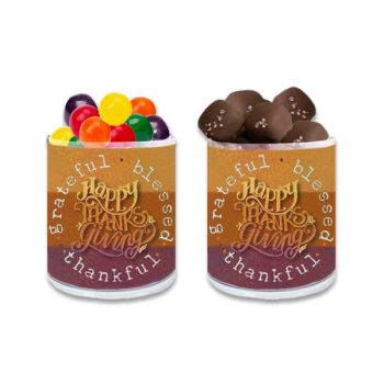 Holographic Thanksgiving Gift Jar - Blessed