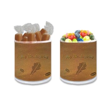 Holographic Thanksgiving Gift Jar - Leaves