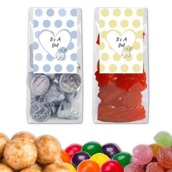 Baby Shower Gift Bag Favors - It's A Girl Elephant