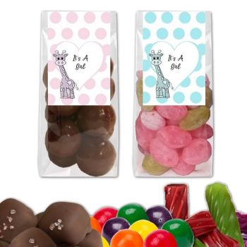 Baby Shower Gift Bag Favors - It's A Girl Giraffe