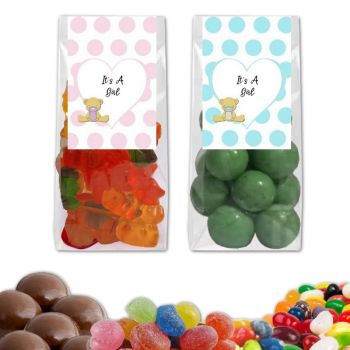 Baby Shower Gift Bag Favors - It's A Girl Teddy Bear