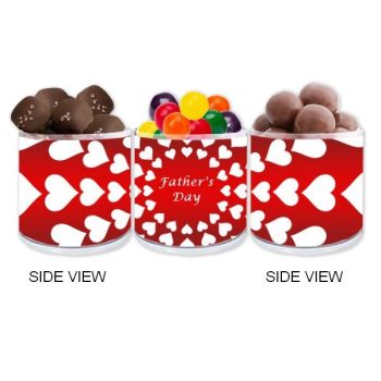 Transparent Holographic Father's Day Gift Jars - Circle of Hearts