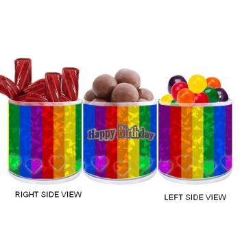Holographic Gift Jar - Birthday Hearts
