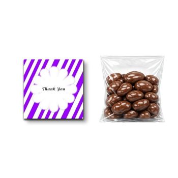 Thank You Mini-box Gift Favors - Milk Chocolate Raisins