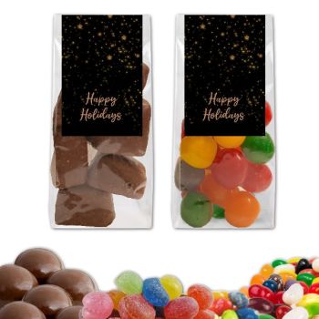Christmas Gift Bag Favors - Gold Stars