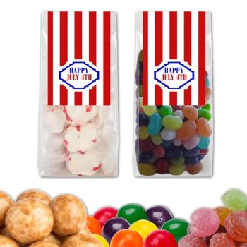 Patriotic Day Gift Bag Favors - Stripes