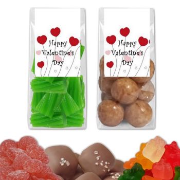 Valentine's Day Gift Bag Favors - Flower Hearts