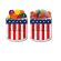 Transparent Holographic Bulk Gift Jars - Hero US Flag