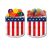 Transparent Holographic Bulk Gift Jars - US Flag