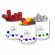 Customized Transparent Holographic Corporate Bulk Gift Jars - Circles