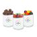 Customized Transparent Holographic Corporate Bulk Gift Jars - Strippling