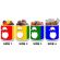 Transparent Holographic Christmas Gift Jars - 4 Santas