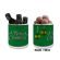 Holographic Christmas Gift Jar - Green Baubles