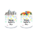 Transparent Holographic Father's Day Gift Jars - Colorful Hearts