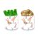 Transparent Holographic Easter Bulk Gift Jars - Bunny Prints