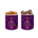 Holographic Christmas Gift Jar - Gold Bauble-purple