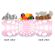 Transparent Holographic Mother's Day Gift Jar - Circle of Hearts-pink