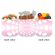 Transparent Holographic Personalized Gift Jar - Circle of Hearts-pink