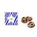 Patriotic Day Mini-box Gift Favors - Chocolate Toffee Pretzels